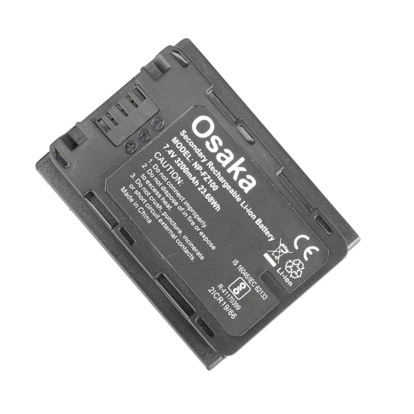 Osaka NP-FZ100 Battery for Sony Alpha a9 a7R III a7 III a6600 Cameras