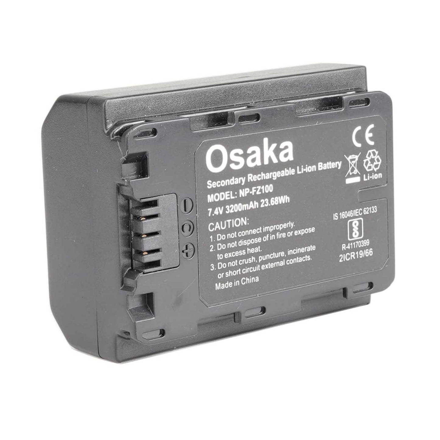 Osaka NP-FZ100 Battery for Sony Alpha a9 a7R III a7 III a6600 Cameras
