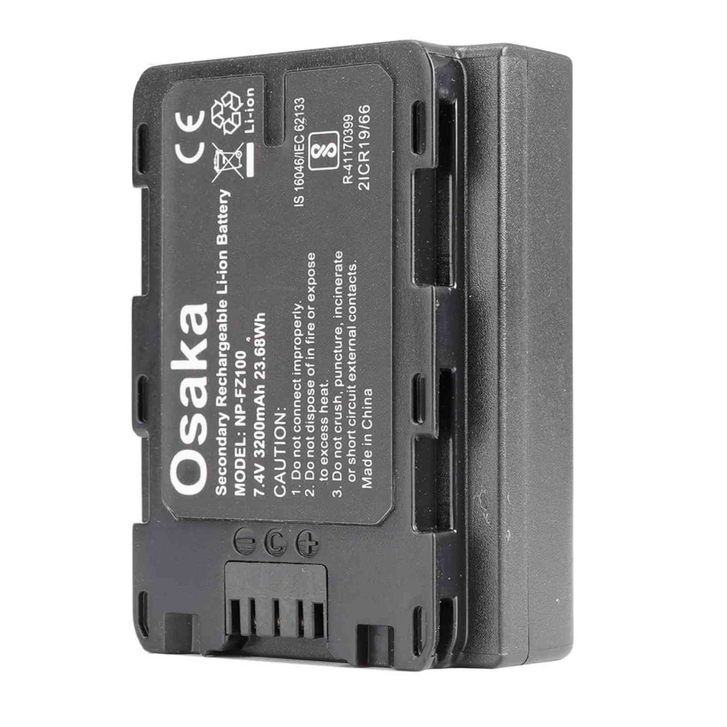 Osaka NP-FZ100 Battery for Sony Alpha a9 a7R III a7 III a6600 Cameras