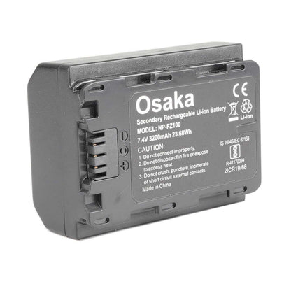 Osaka NP-FZ100 Battery for Sony Alpha a9 a7R III a7 III a6600 Cameras