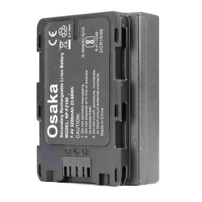 Osaka NP-FZ100 Battery for Sony Alpha a9 a7R III a7 III a6600 Cameras