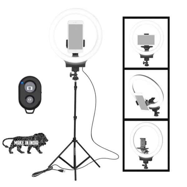 Osaka 10" Professional LED Ring Light with Tripod Stand and Bluetooth for Andoid/iOS