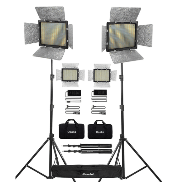 Osaka OS 576 Slim LED Video Light for YouTube Video Shooting 2 Pc Combo kit