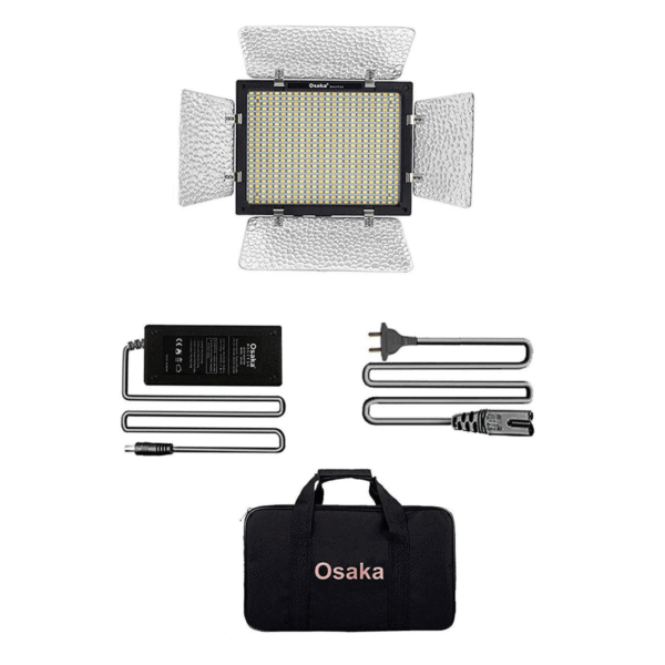Osaka OS-576 Slim Bi-Color LED Light for DSLR & Video Cameras with AC Adapter