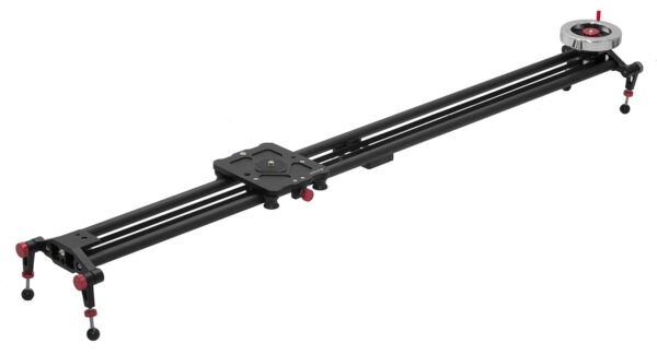 SONIA 47 inches / 120 cms Carbon Fibre Ball Bearing Camera Track Slider Video Stabilizer Rail with Rotating Handle + Carry Case for DSLR Camera Video Camera and Load Upto 25 Kgs